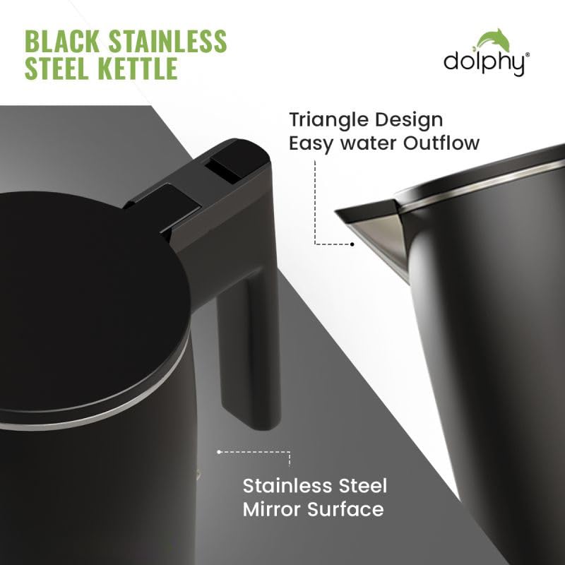 Dolphy 0.8 Liter Automatic Electric Kettle 304 Stainless Steel